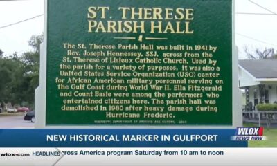 New historical marker placed at St. Therese’s Parish Hall in Gulfport