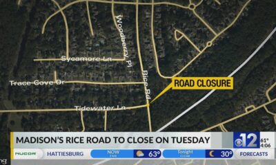 Madison’s Rice Road to close on Tuesday