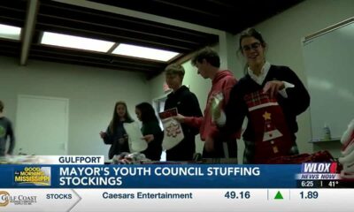 Gulfport students with the Mayor's Youth Council collected gifts for a local retirement center.