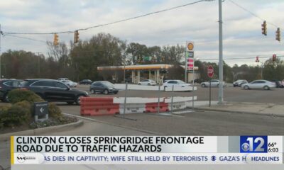 Clinton Closes Sprindridge Frontage Road Due to traffic Hazards