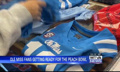 Merchandise stores have been busy ahead of Peach Bowl