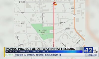 Paving project underway on Mobile Street in Hattiesburg