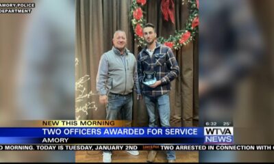 Amory officers awarded for service