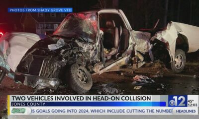 One injured after two vehicles collide in Jones County