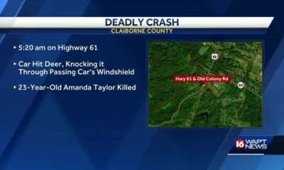 Woman killed in Claiborne County wreck