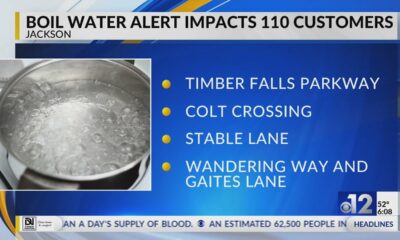 Boil water alert issued for 110 Jackson customers