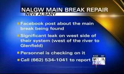 New Albany Light Gas & Water working to repair main break