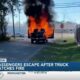 Passengers escape after truck catches on fire in Biloxi