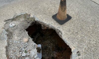 Concerns over hole near Hardy Street