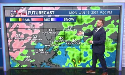 Arctic blast Monday night (January 14, 2024)