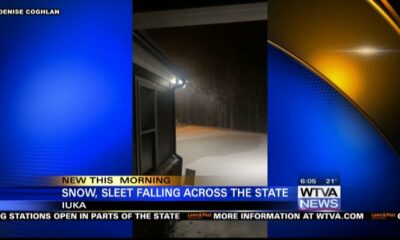 Snow, sleet falling through parts of Mississippi