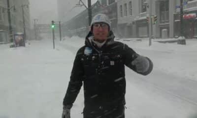 Weather Channel Meteorologist Jordan Steele reports on the Lake-Effect Snow in Buffalo