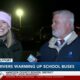 LIVE: Students, staff and faculty braved the freezing temperatures as they head back to school