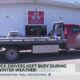 Mississippi tow truck drivers stay busy during winter weather