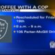 Starkville Coffee with a Cop event rescheduled