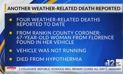 Coroner: Rankin County woman dies from hypothermia