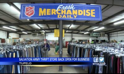 Salvation Army's thrift store back open for business in Tupelo