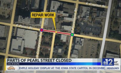 Part of Pearl Street closed for sewer line repairs