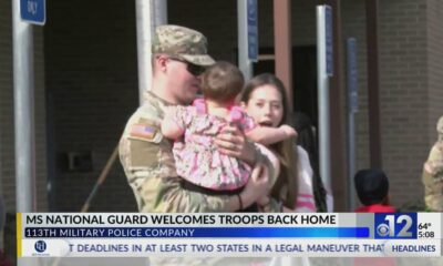 Mississippi National Guard troops return home from Alaska