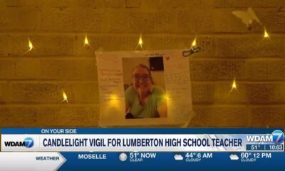 Candlelight vigil for Lumberton High School teacher