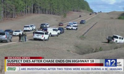 Suspect dies after chase ends on Highway 18 in Brandon