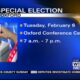 A special election is happening soon in Oxford