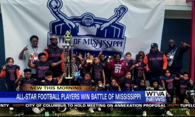 Youth football players with Northeast Mississippi Tigers win Battle of Mississippi