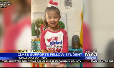 Class in Itawamba County shows support for student with heart problems