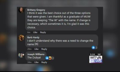 Reaction: WTVA asks Facebook followers for their response to new MUW name