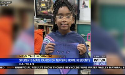 Saltillo students make cards for nursing home residents