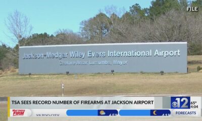 Jackson airport sees record number of firearms brought to TSA checkpoints