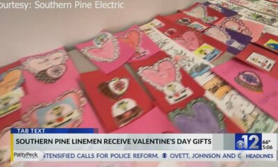 Southern Pine linemen receive Valentine’s Day cards from community