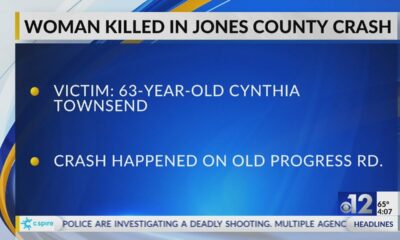 63-year-old woman killed in Jones County crash