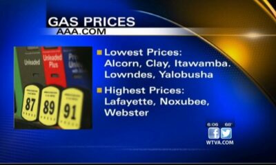 AAA shows highest and lowest gas prices in the region