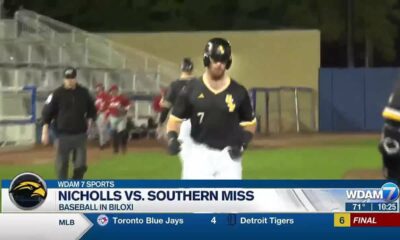 Southern Miss falls to Nicholls 6-5 in extra innings