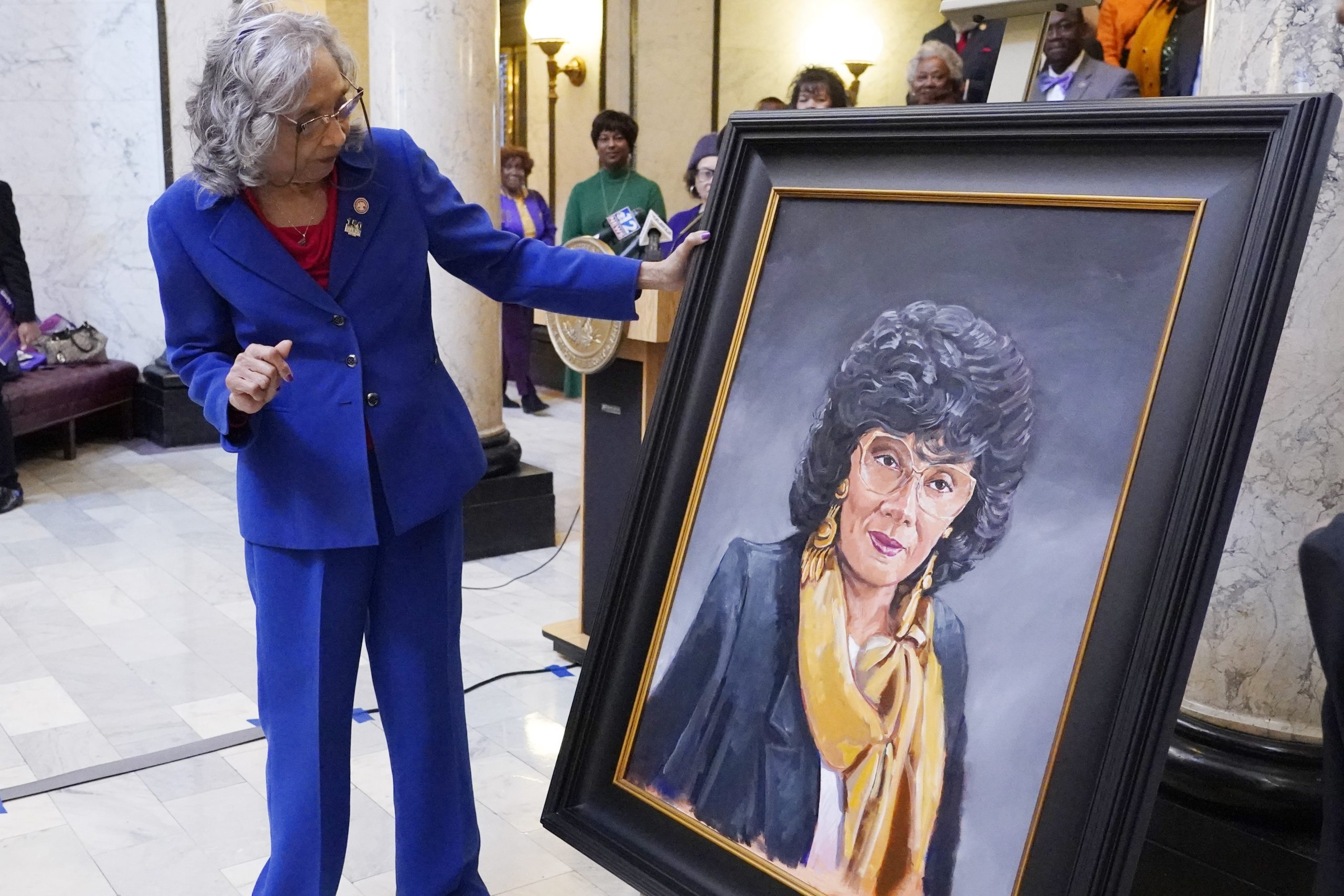 Trailblazing state Rep. Alyce Clarke honored with portrait in state Capitol