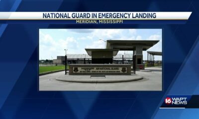 National Guard aircraft makes emergency landing after parts damaged during flight