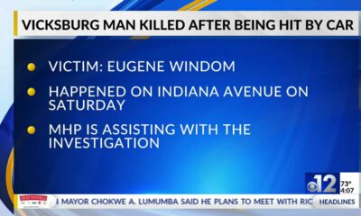 Vicksburg man killed after being hit by car