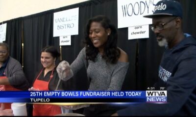 Soup line stayed busy at the Salvation Army's annual Empty Bowls Luncheon