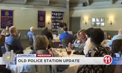 Lauderdale County Sheriff Ward Calhoun speaks at Rotary Club luncheon