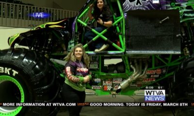 WTVA's Daniella Oropeza gets behind the wheel of Grave Digger