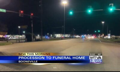 NEMCC Campus Police Chief's procession to funeral home held Saturday night