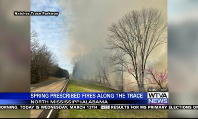 NPS is doing a number of prescribed burns along the Natchez Trace