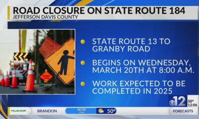 Mississippi highway to close for bridge replacement project