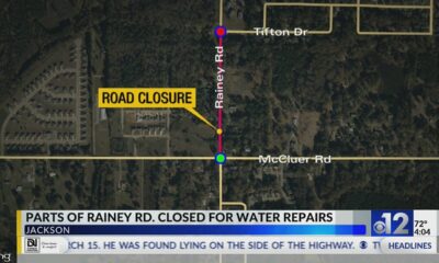 JXN Water closes Rainey Road for water repair