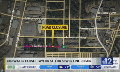 JXN Water closes Taylor Street for sewer line repair