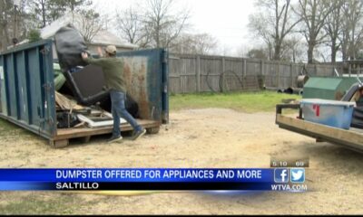 Saltillo sets up dumpster to assist with spring cleaning