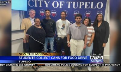 Tupelo students honored for helping with food drive