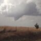 RAW VIDEO: Funnels with Tornado Warned Storm near Carpenter, Oklahoma