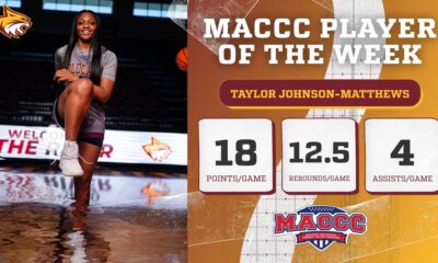 No. 11 PRCC’s Taylor Johnson-Matthews named MACCC Player of the Week